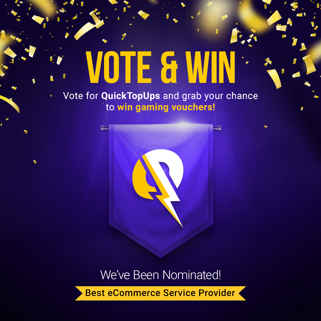 Vote & Win - QuickTopUps Promotional Banner